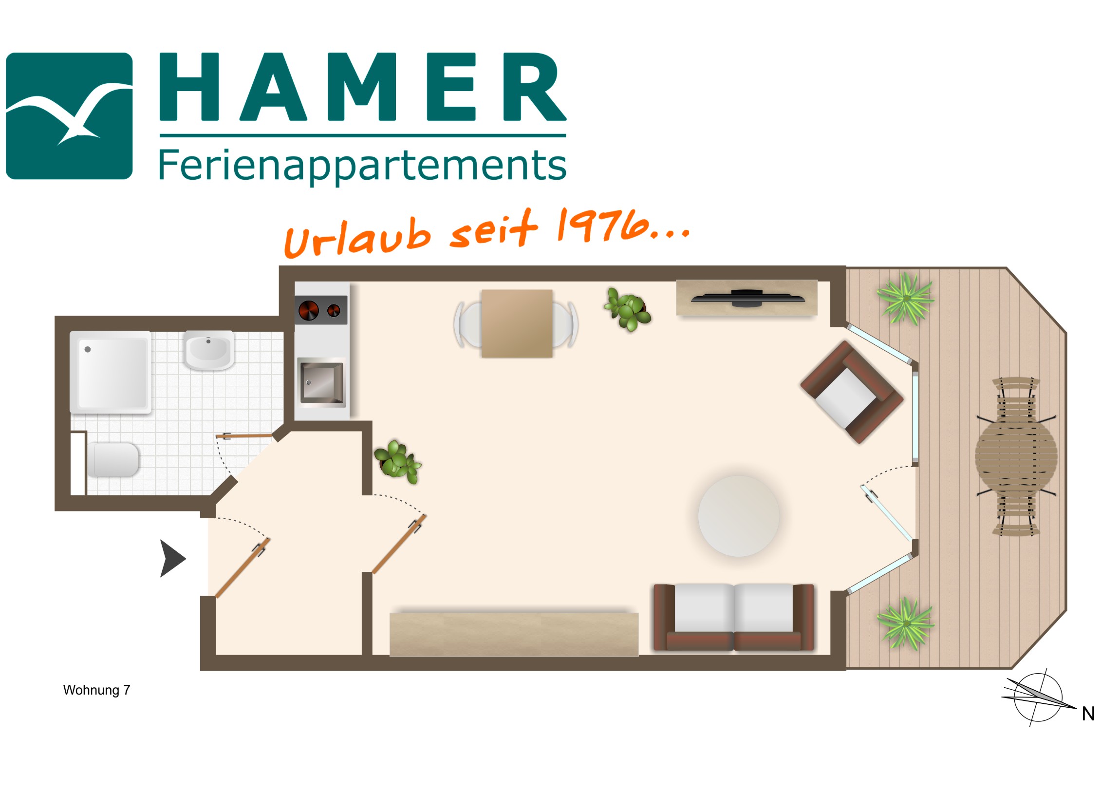 Haus Nordseeperle, Wohnung 7