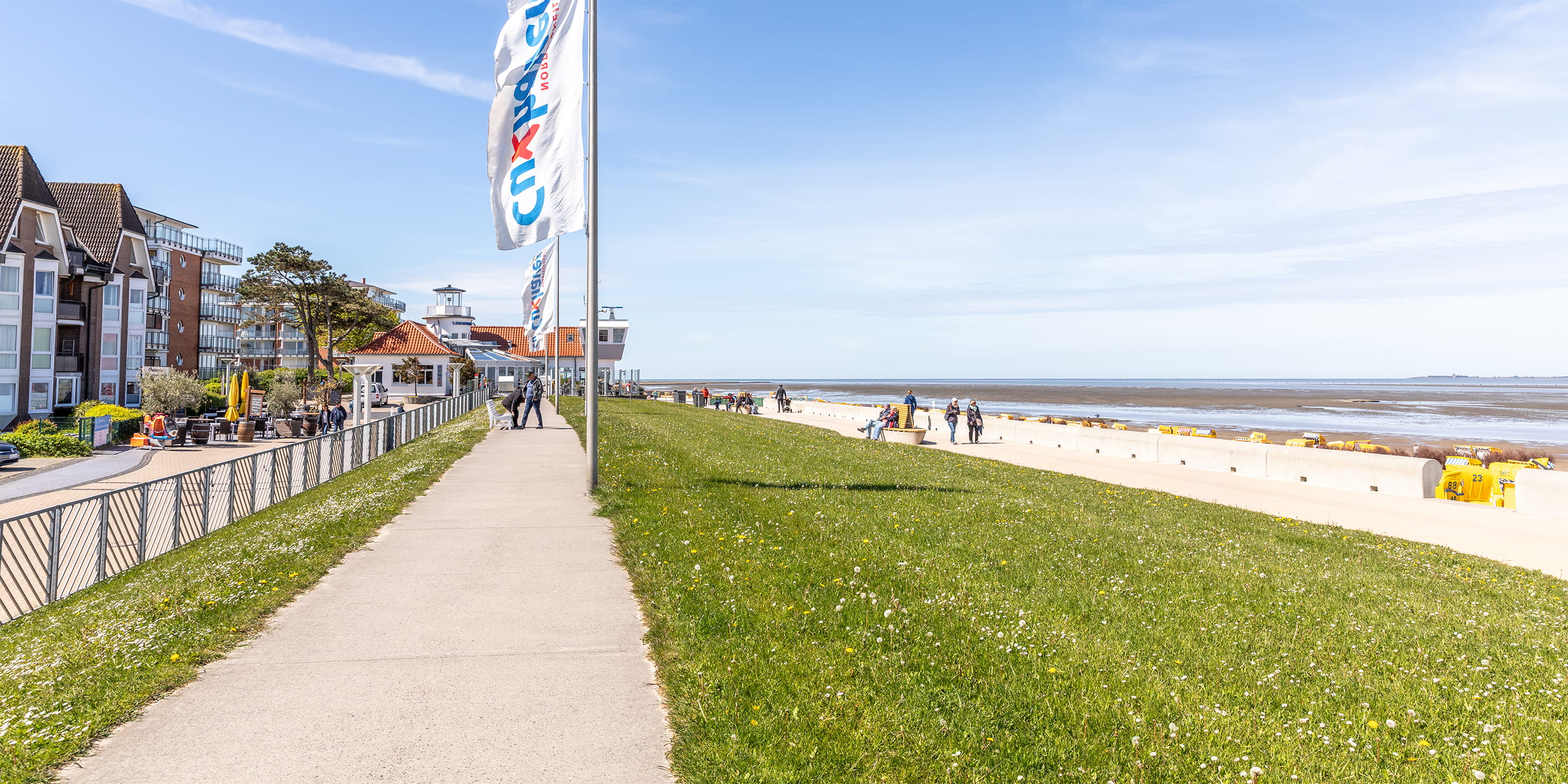 Cuxhaven mit Blick aufs Wasser